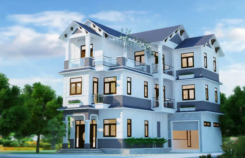 mau nha son mau xanh nhat - Dịch Vụ Sơn Ngoại Thất Chuyên Nghiệp | Bảo Hành Dài Hạn - Sơn Sửa Nhà Thiên Phú 0889.313.369